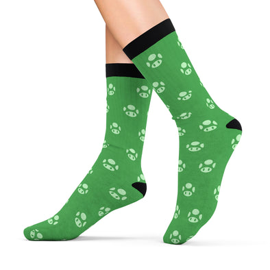 1UP Mushroom Super Mario Socks