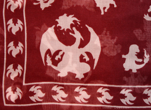 Pokemon Red Fire Type Pokemon Scarf Accessory