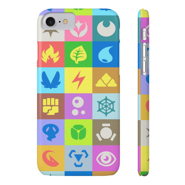 PKMN Pop Art Type Symbol Pattern Phone Case