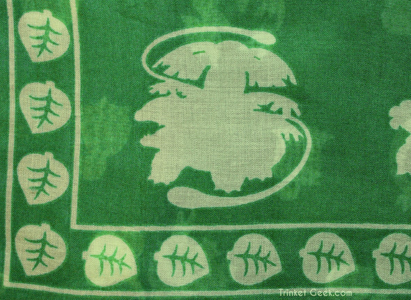 Pokemon Green Grass Type Pokemon Scarf Accessory