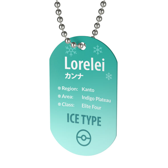 Lorelei Elite Four Pokemon Necklace