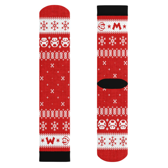 Mario Christmas Socks Cushion Socks