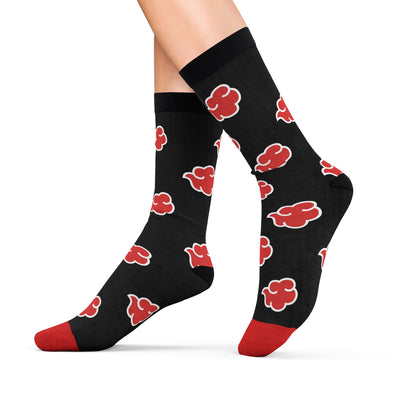 Naruto Cushion Socks Akatsuki Cloud Pattern