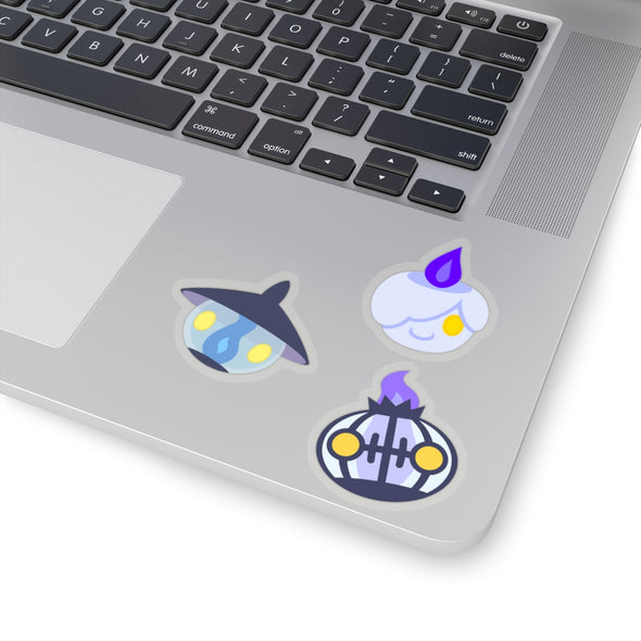 Pokemon litwick lampent chandelure Sticker set