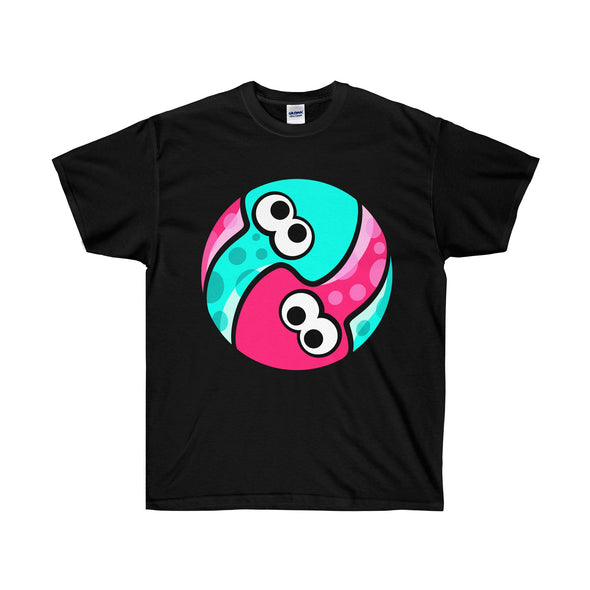 Pink vs turquise Splatoon shirt