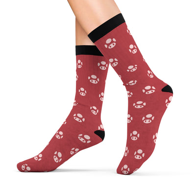 Super Mario Super Mushroom Socks