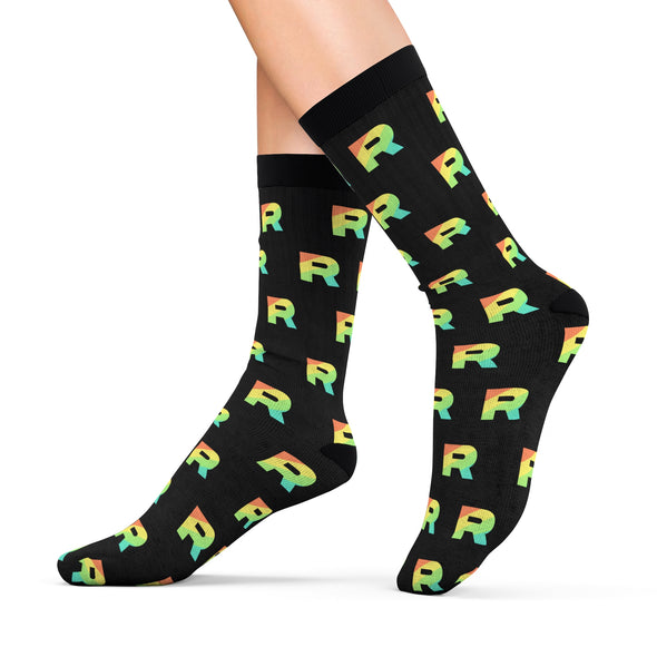 Pokemon Team Rainbow Rocket Socks