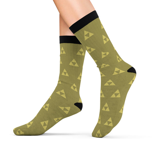 Zelda Socks Triforce