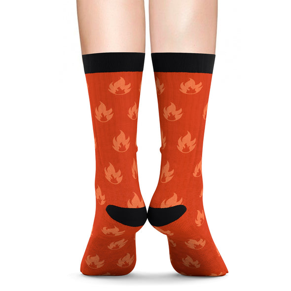 PKMN Cushion Socks Fire Type Pattern